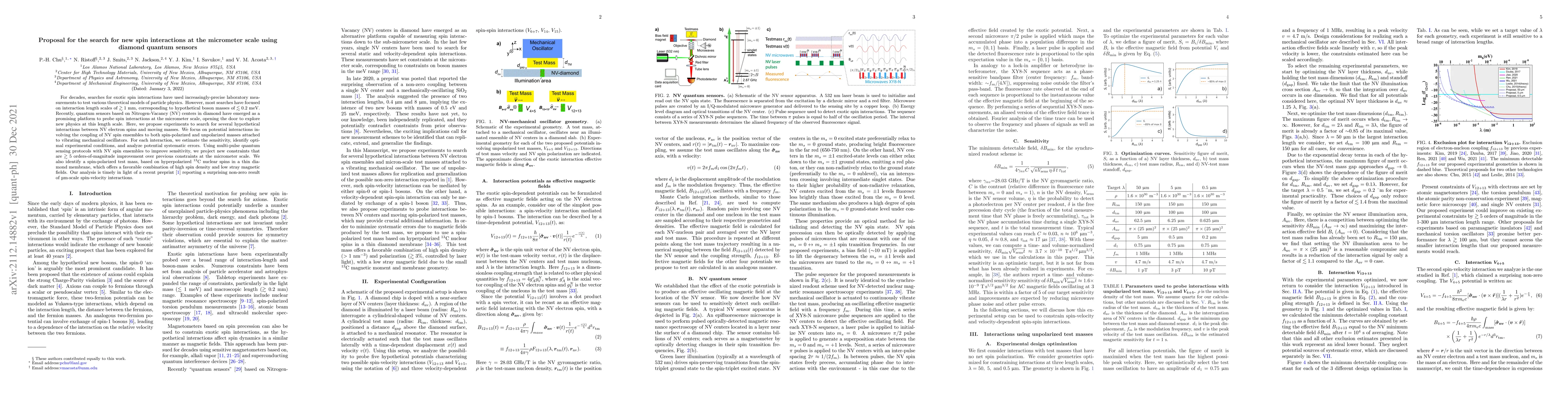 Thumbnail for Proposal for the search for new spin interactions at the micrometer
  scale using diamond quantum sensors