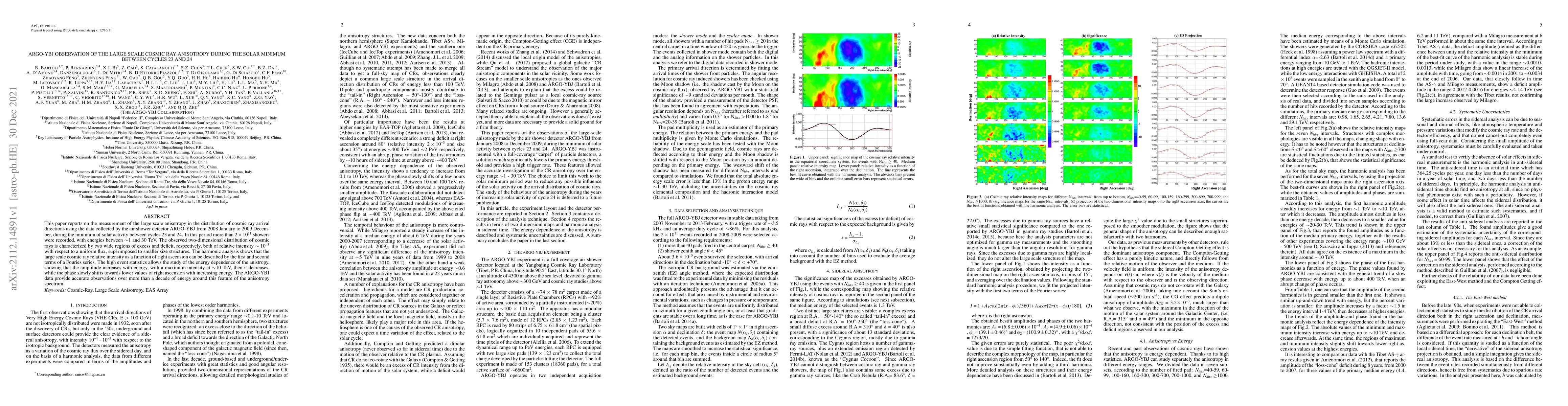 Thumbnail for ARGO-YBJ Observation of the Large-scale Anisotropy During the Solar
  Minimum between Cycles 23 and 24