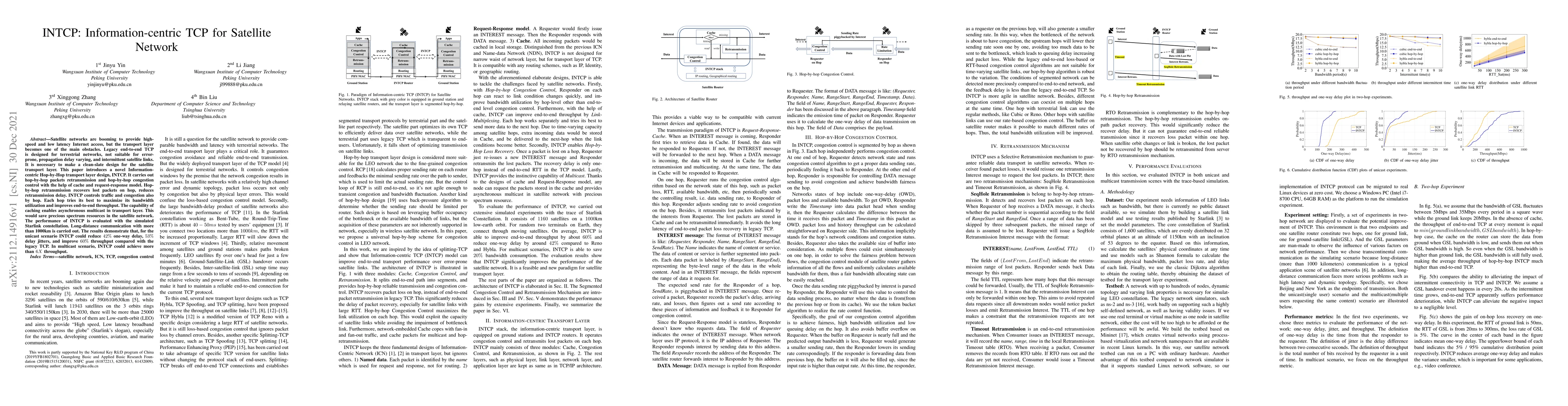 Thumbnail for INTCP: Information-centric TCP for Satellite Network