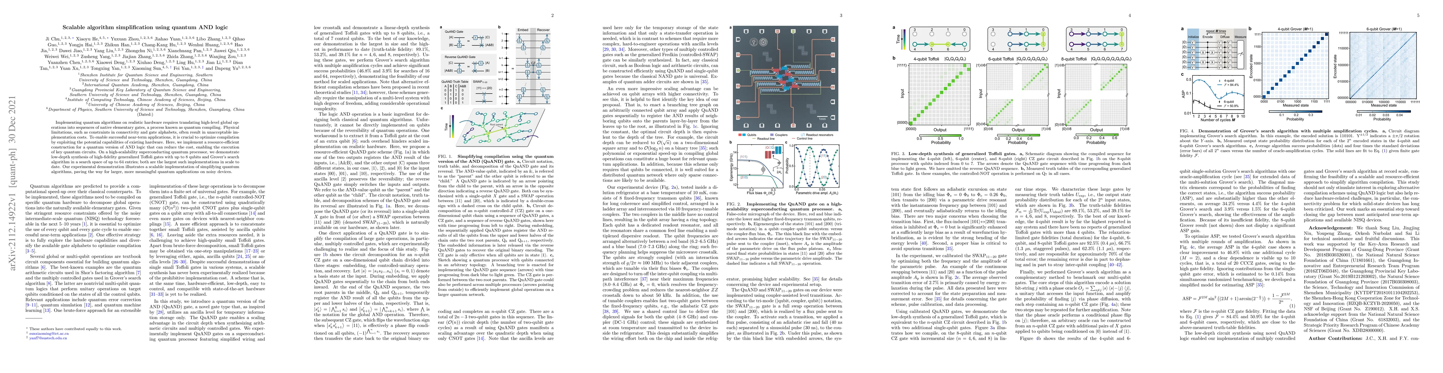 Thumbnail for Scalable algorithm simplification using quantum AND logic