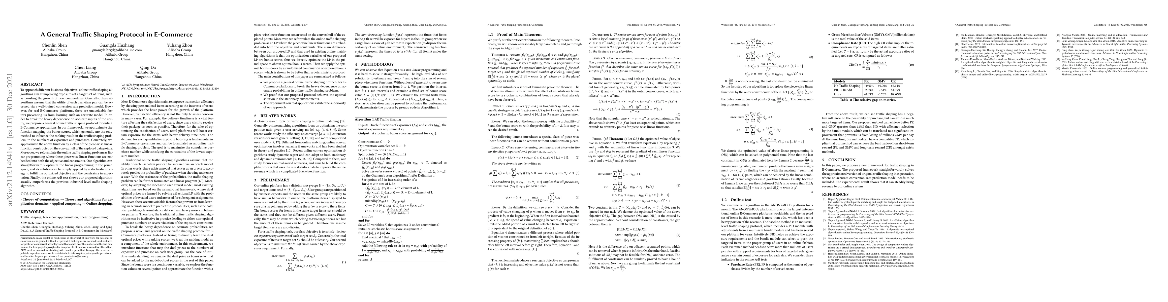 Thumbnail for A General Traffic Shaping Protocol in E-Commerce
