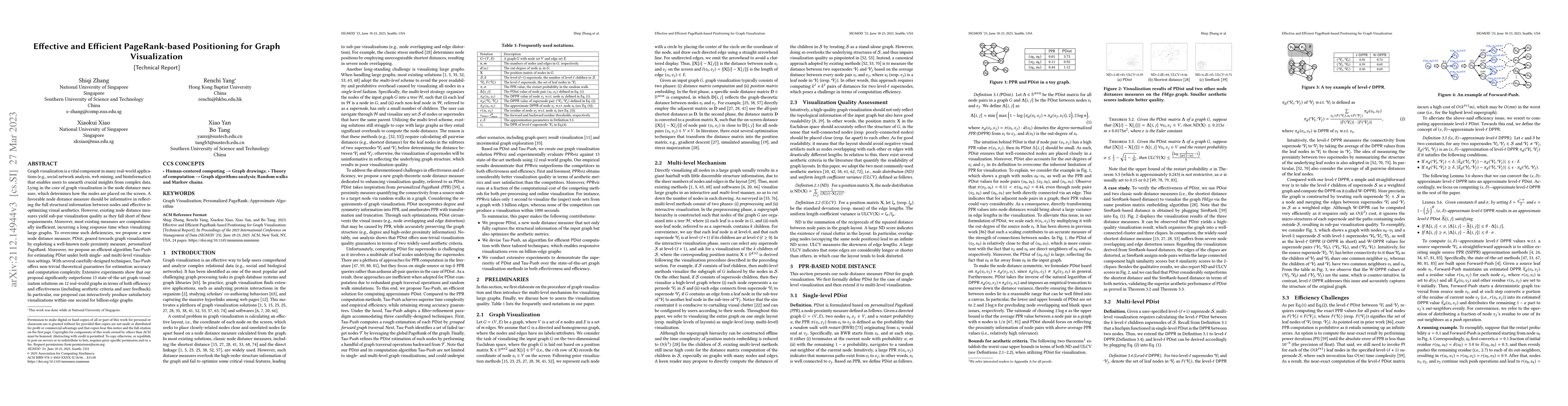 Thumbnail for Effective and Efficient PageRank-based Positioning for Graph
  Visualization