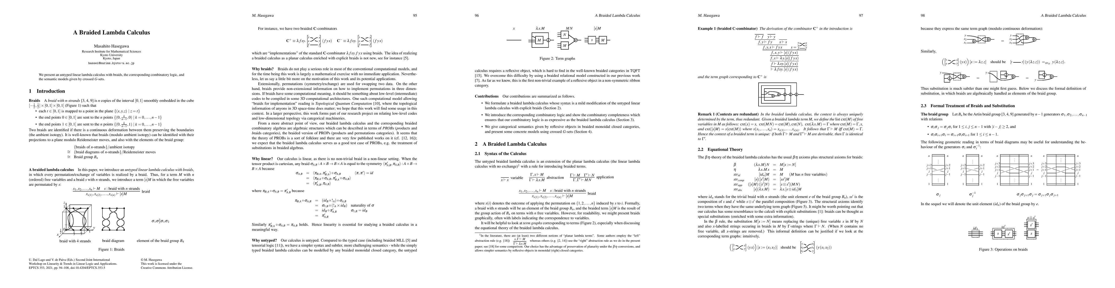 Thumbnail for A Braided Lambda Calculus