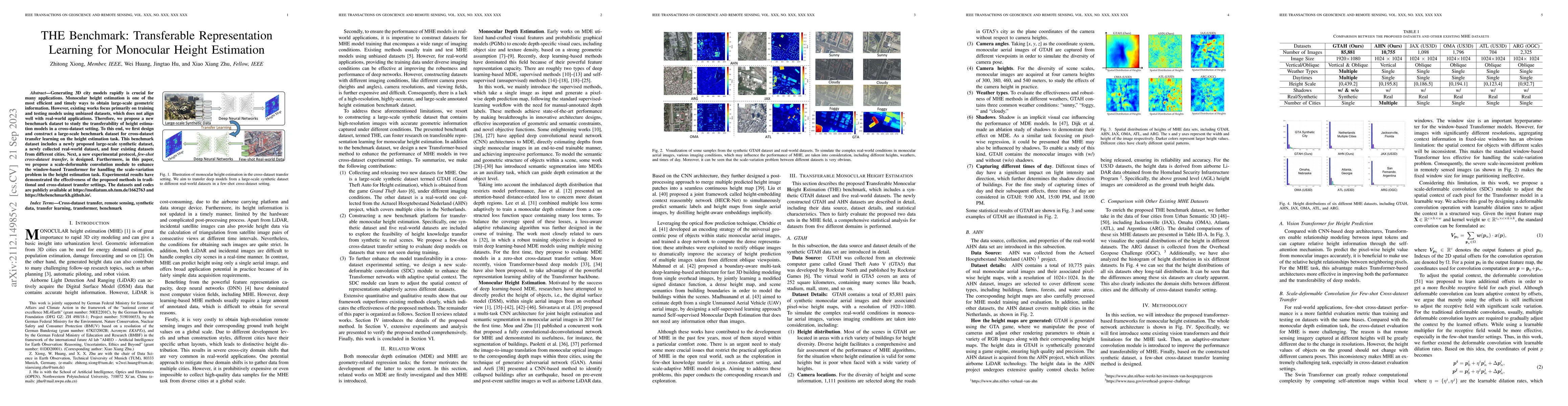 Thumbnail for THE Benchmark: Transferable Representation Learning for Monocular Height
  Estimation