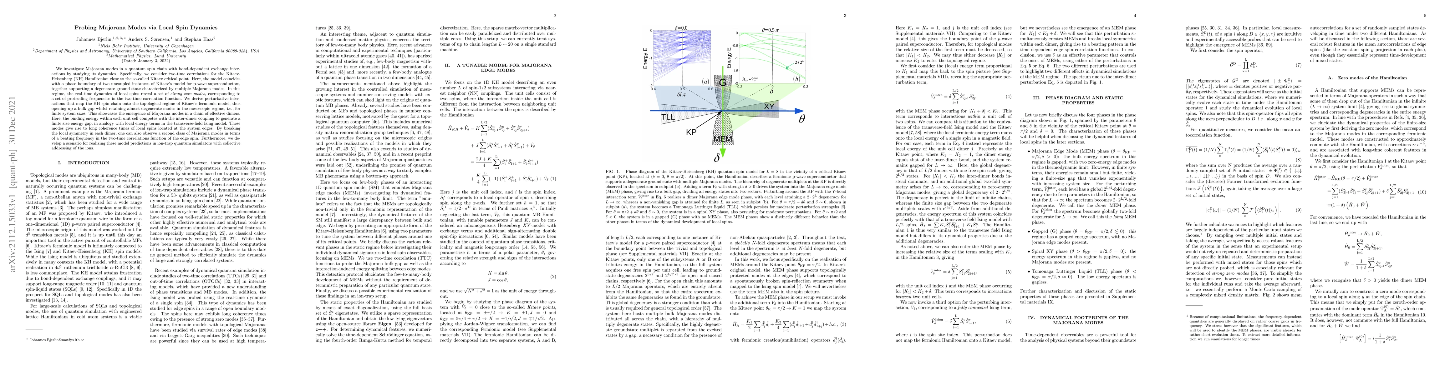 Thumbnail for Probing Majorana Modes via Local Spin Dynamics