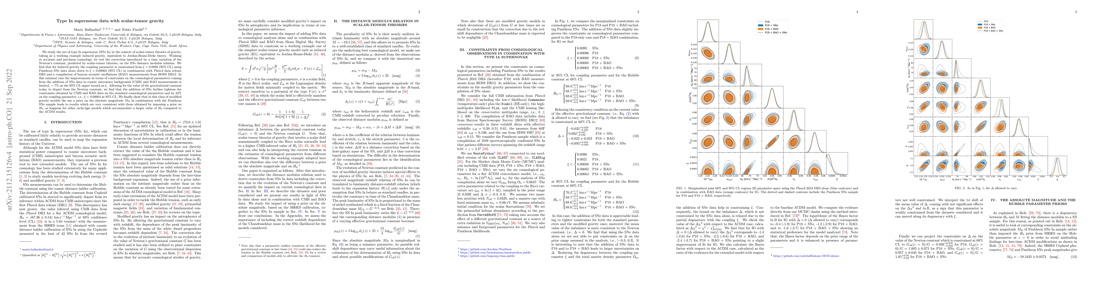 Thumbnail for Type Ia supernovae data with scalar-tensor gravity