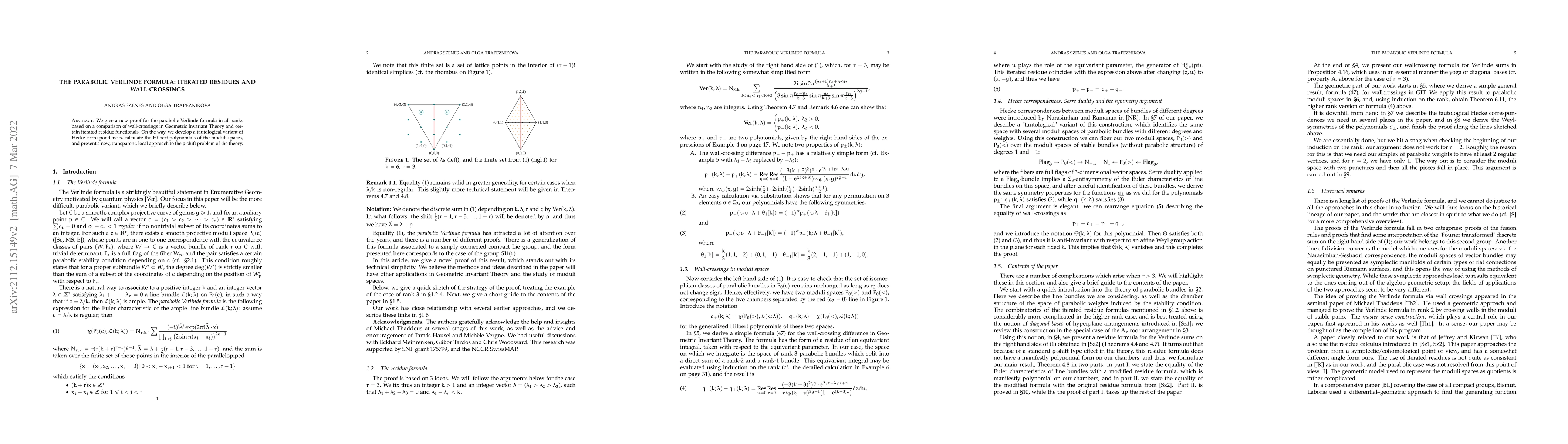 Thumbnail for The parabolic Verlinde formula: iterated residues and wall-crossings