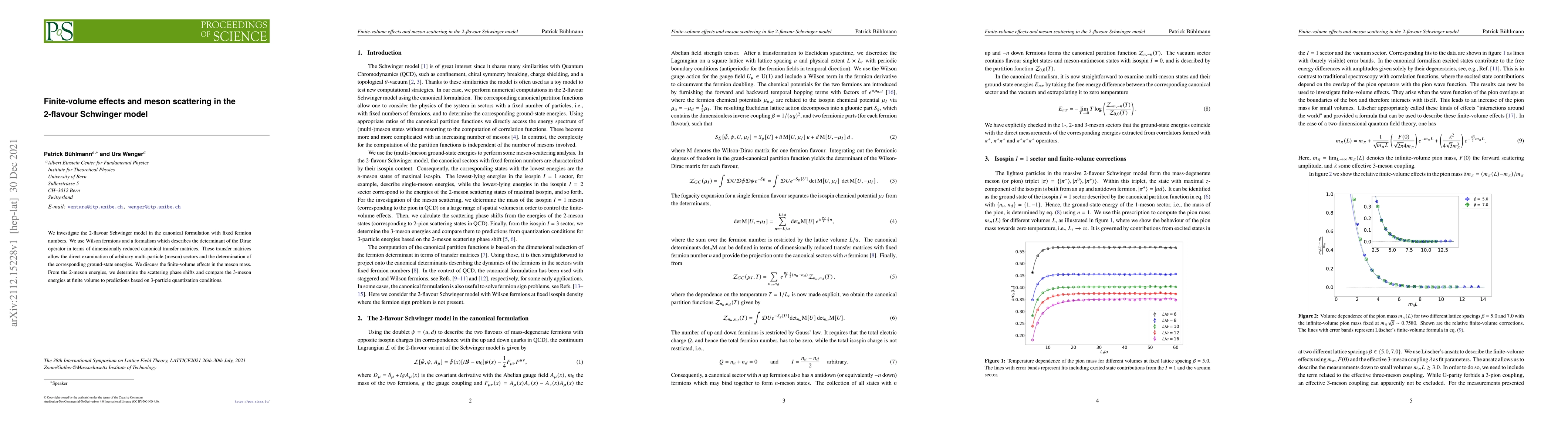 Thumbnail for Finite-volume effects and meson scattering in the 2-flavour Schwinger
  model