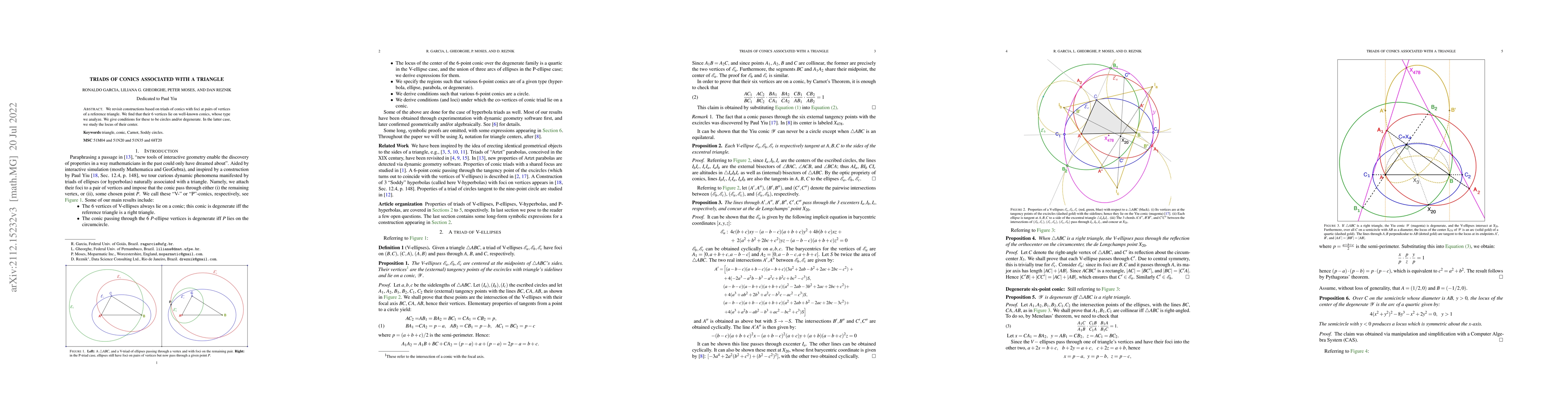 Thumbnail for Triads of Conics Associated with a Triangle