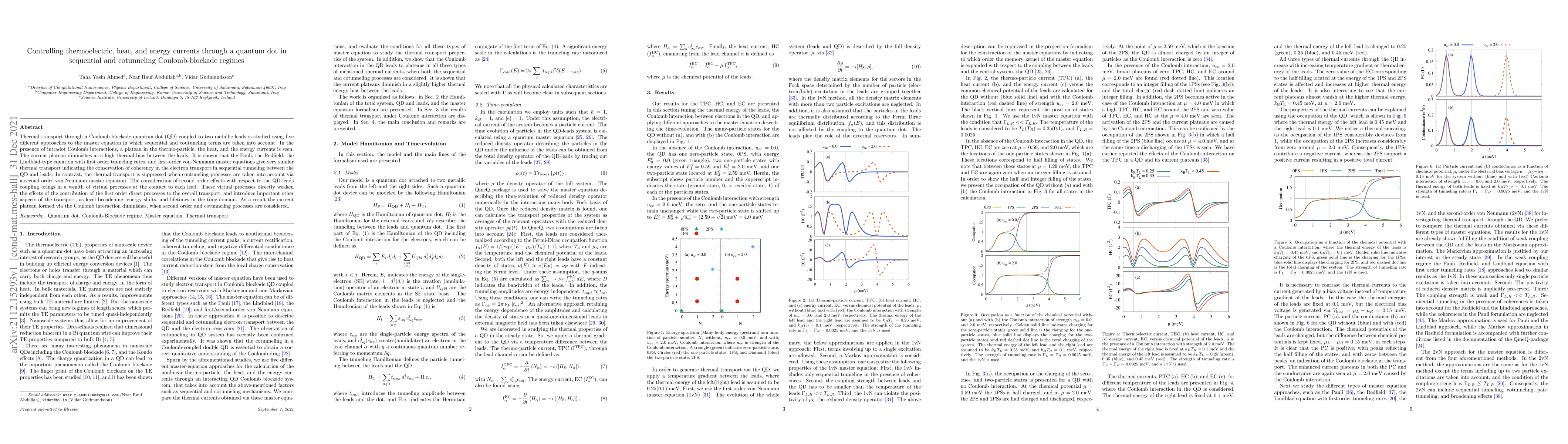 Thumbnail for Controlling thermoelectric, heat, and energy currents through a quantum
  dot in sequential and cotunneling Coulomb-blockade regimes