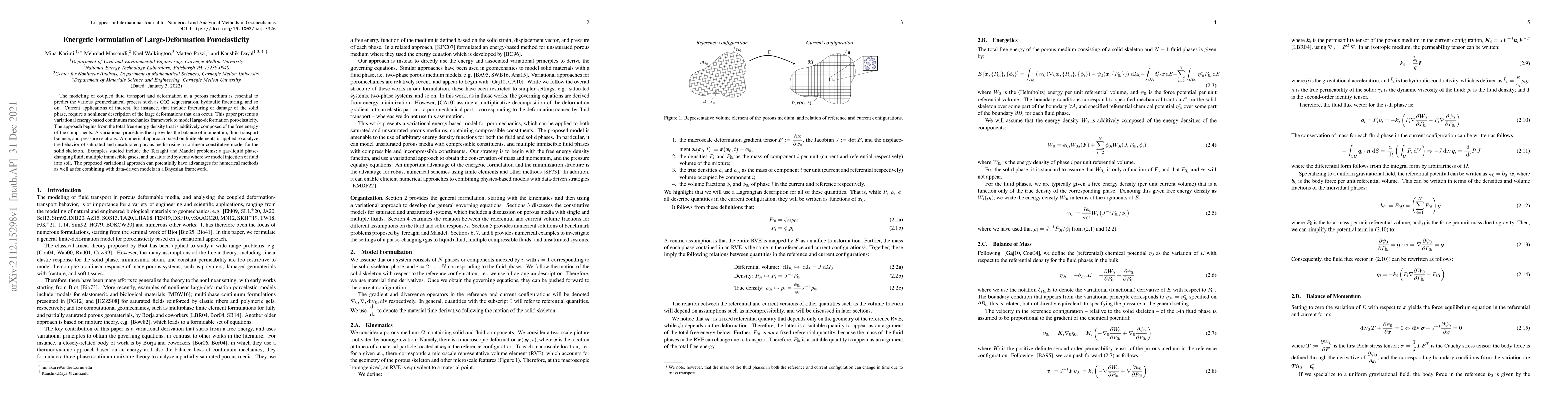 Thumbnail for Energetic Formulation of Large-Deformation Poroelasticity