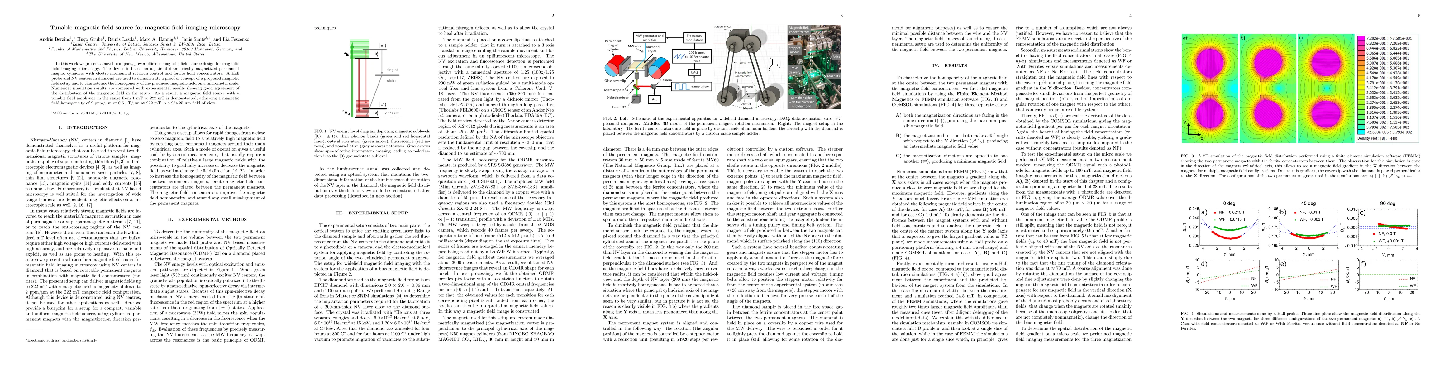 Thumbnail for Tunable magnetic field source for magnetic field imaging microscopy