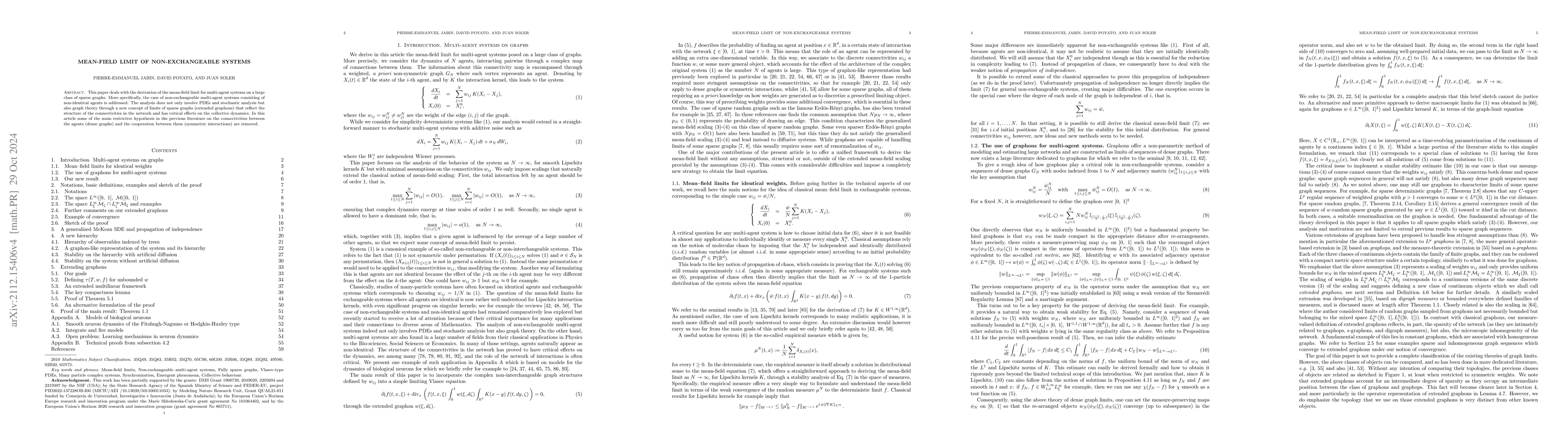 Thumbnail for Mean-field limit of non-exchangeable systems