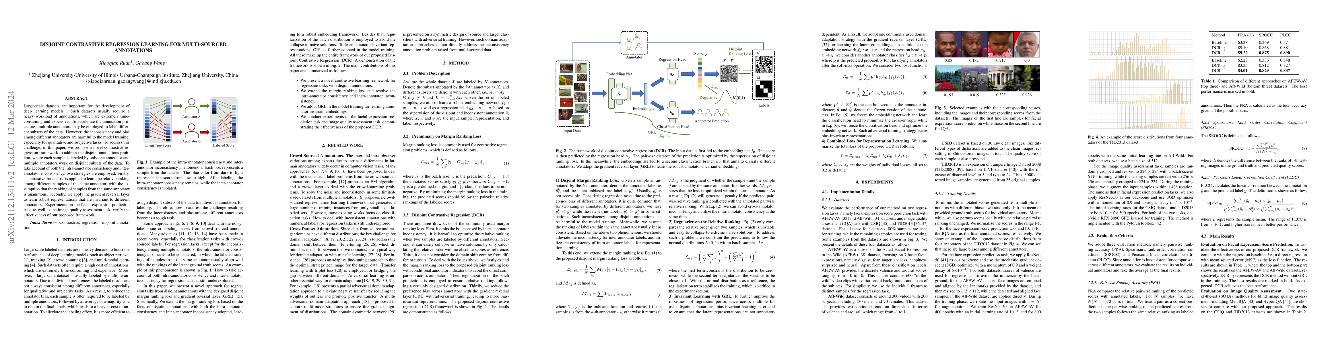 Thumbnail for Disjoint Contrastive Regression Learning for Multi-Sourced Annotations
