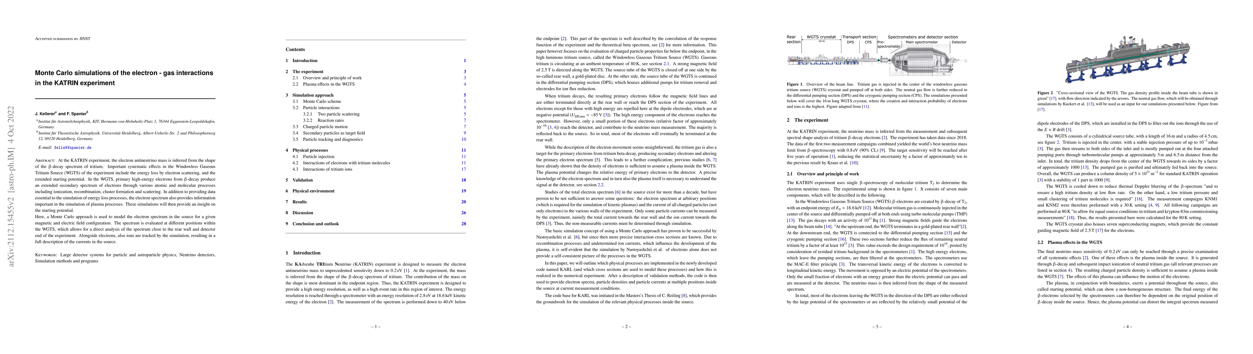 Thumbnail for Monte Carlo simulations of the electron-gas interactions in the KATRIN
  experiment