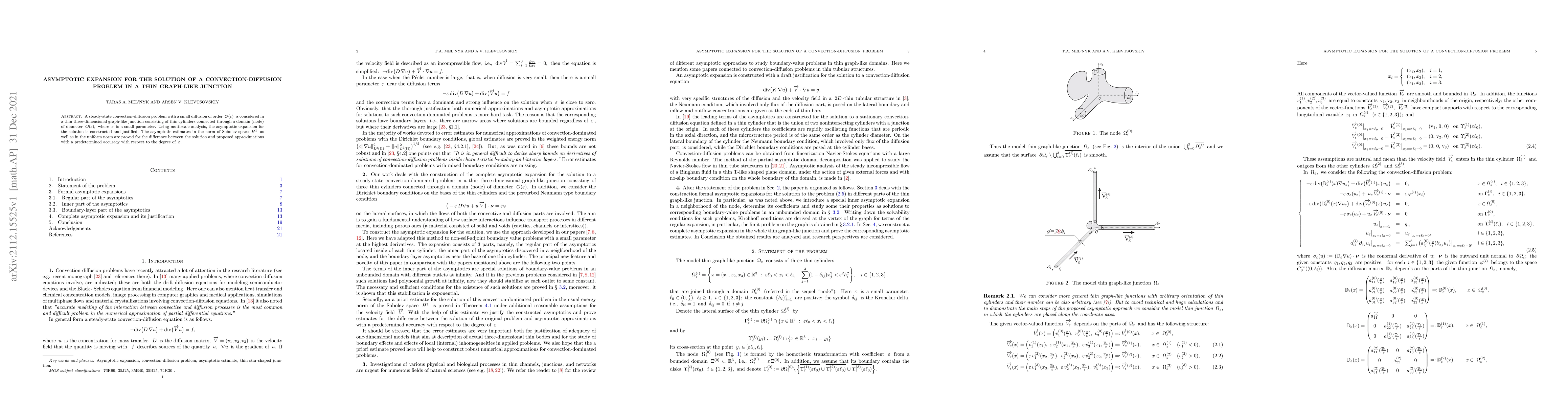 Thumbnail for Asymptotic expansion for the solution of a convection-diffusion problem
  in a thin graph-like junction