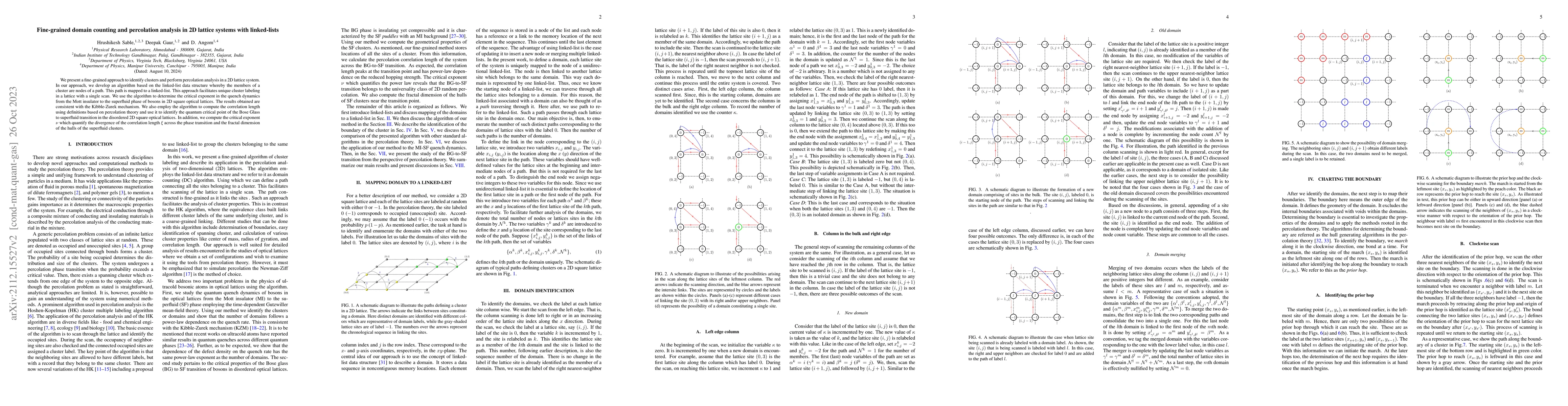 Thumbnail for Fine-grained domain counting and percolation analysis in 2D lattice
  systems with linked-lists