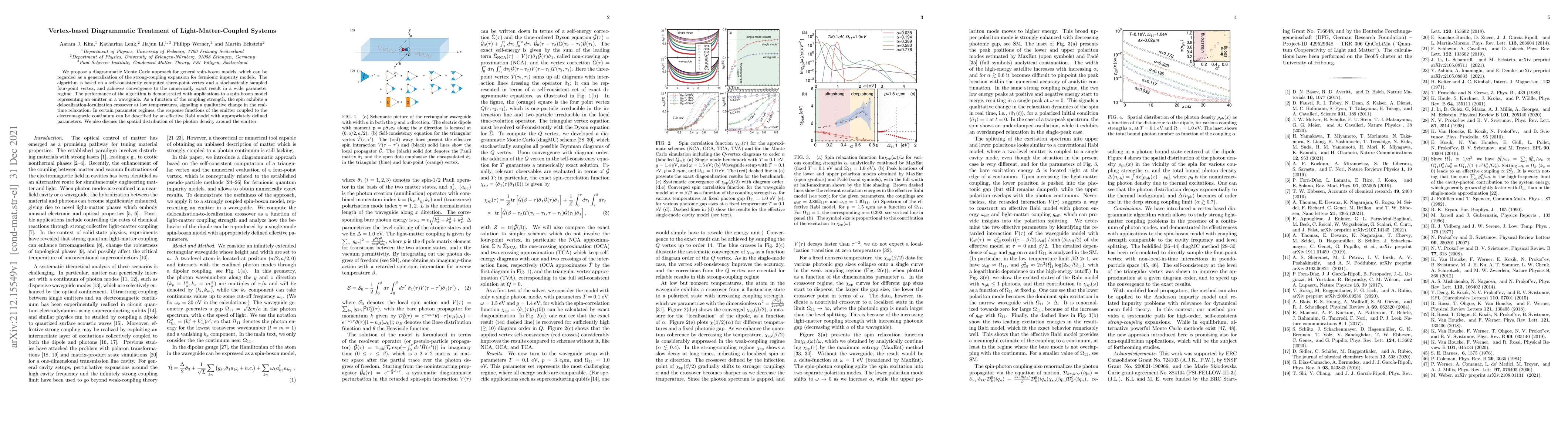 Thumbnail for Vertex-based Diagrammatic Treatment of Light-Matter-Coupled Systems