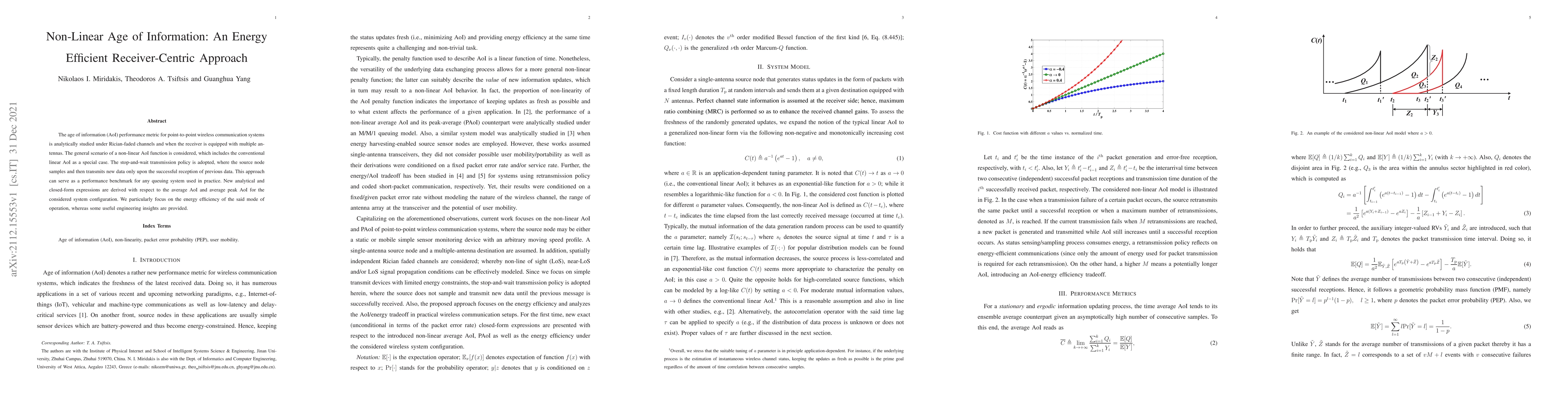 Thumbnail for Non-Linear Age of Information: An Energy Efficient Receiver-Centric
  Approach