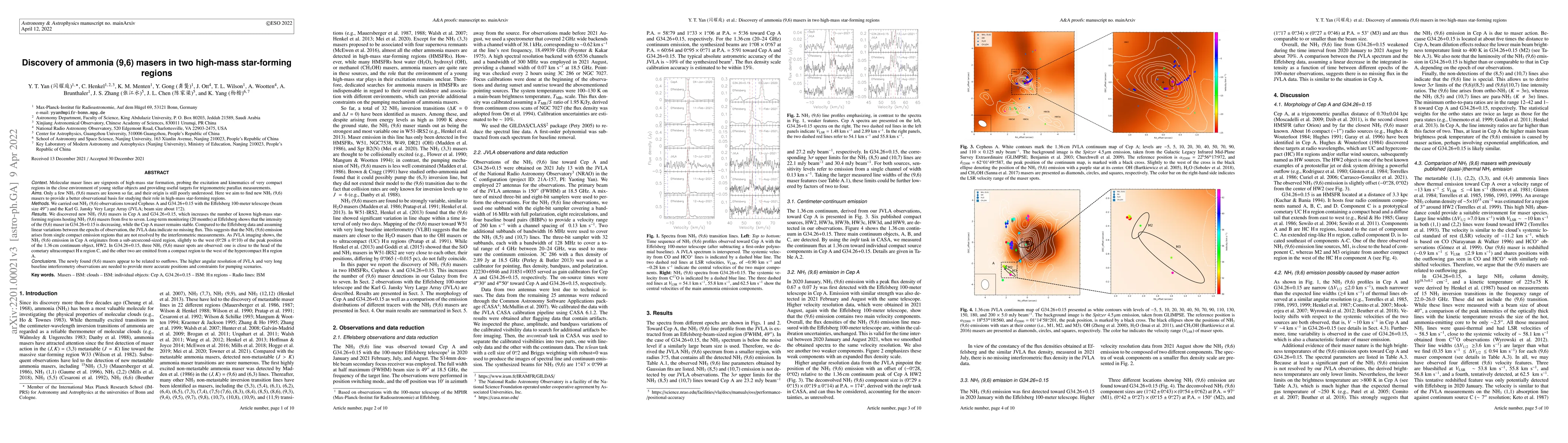 Thumbnail for Discovery of ammonia (9,6) masers in two high-mass star-forming regions