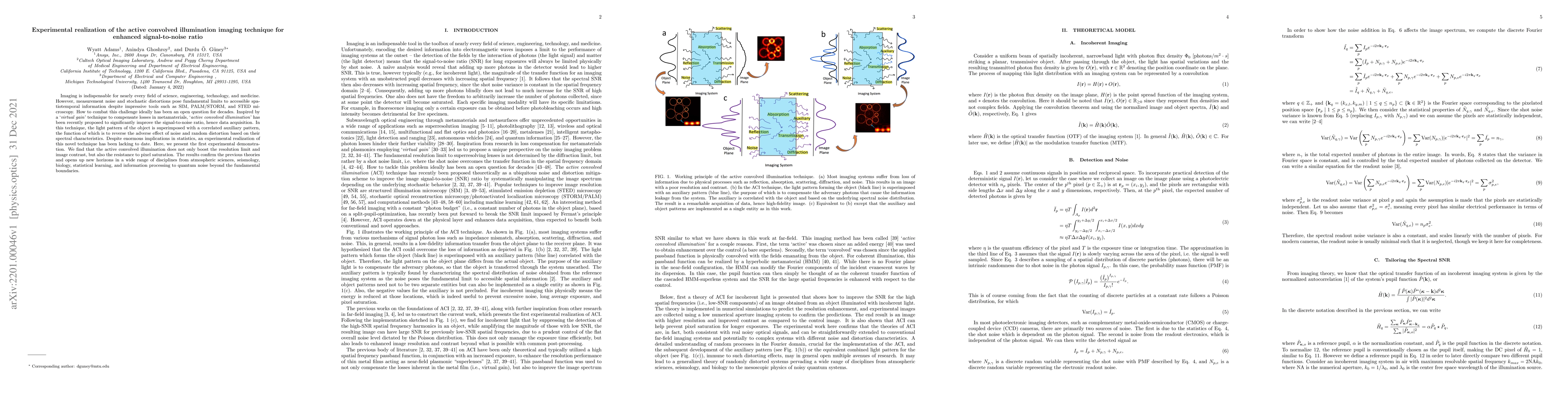 Thumbnail for Experimental realization of the active convolved illumination imaging
  technique for enhanced signal-to-noise ratio