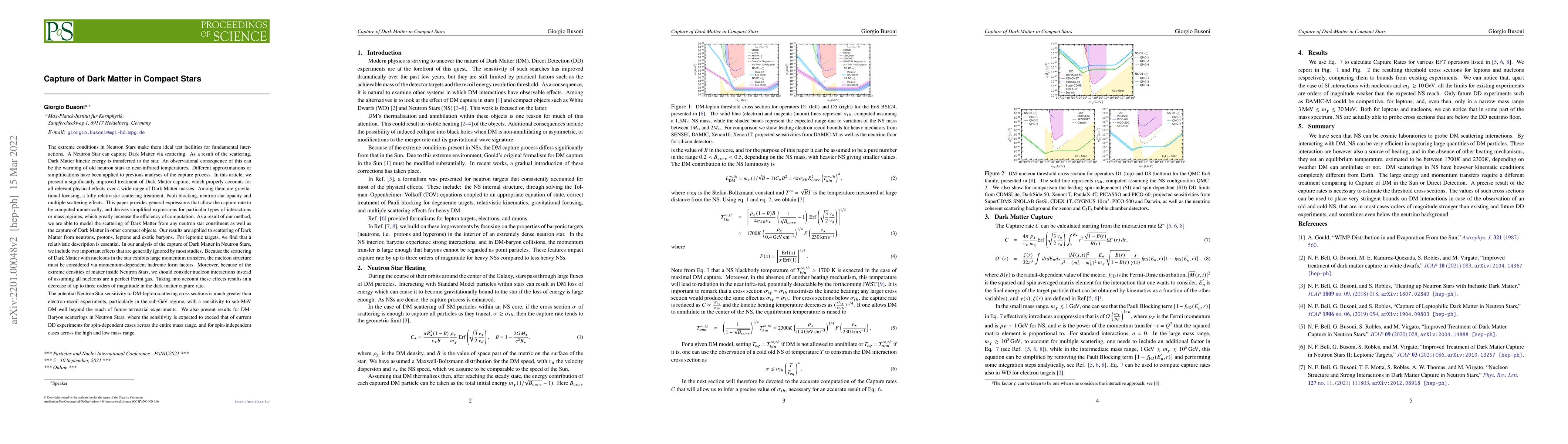Thumbnail for Capture of Dark Matter in Neutron Stars
