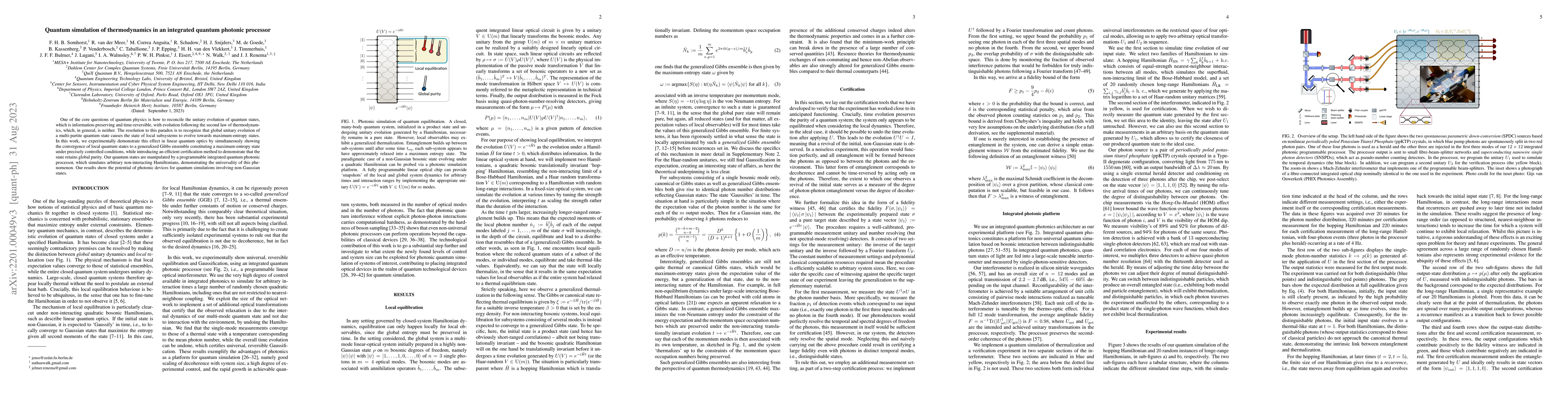 Thumbnail for Quantum simulation of thermodynamics in an integrated quantum photonic
  processor