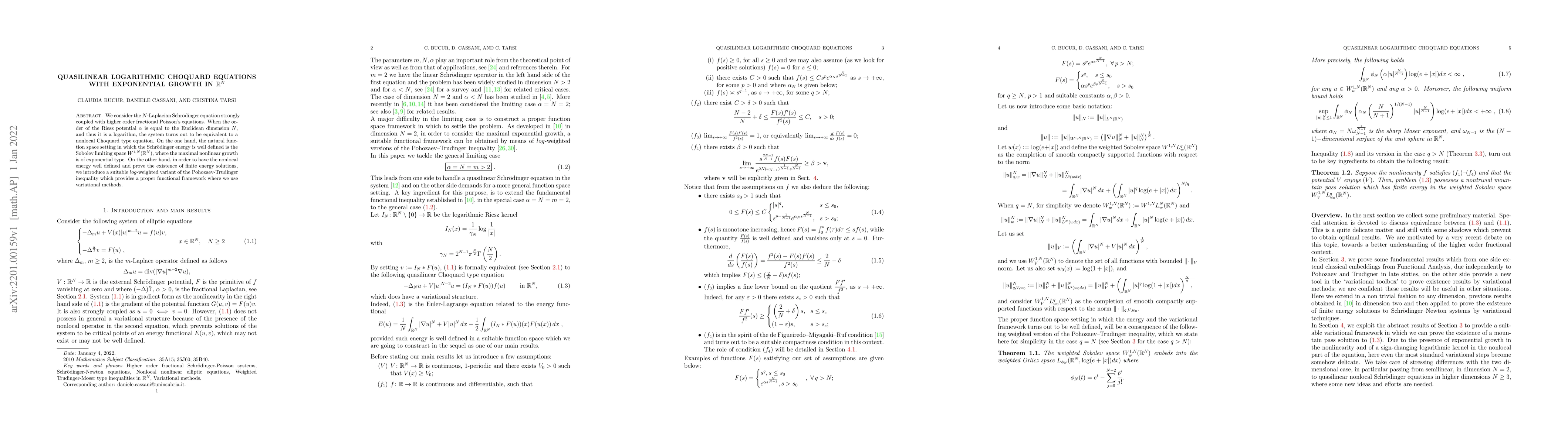 Thumbnail for Quasilinear logarithmic Choquard equations with exponential growth in
  $\mathbb{R}^N$