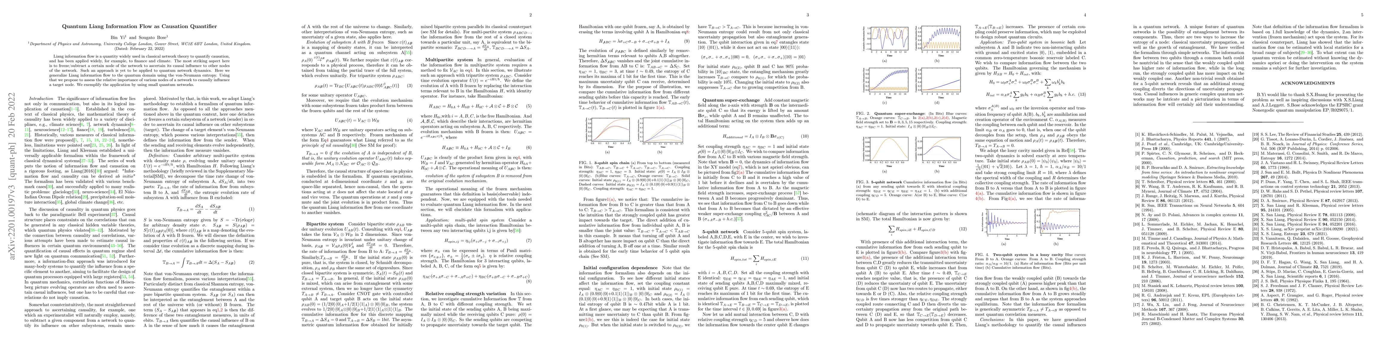 Thumbnail for Quantum Liang Information Flow as Causation Quantifier