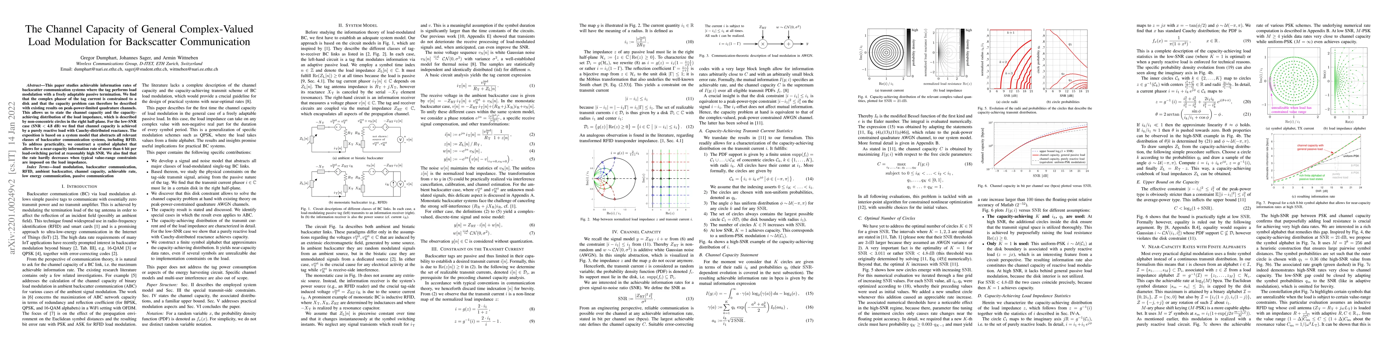 Thumbnail for The Channel Capacity of General Complex-Valued Load Modulation for
  Backscatter Communication