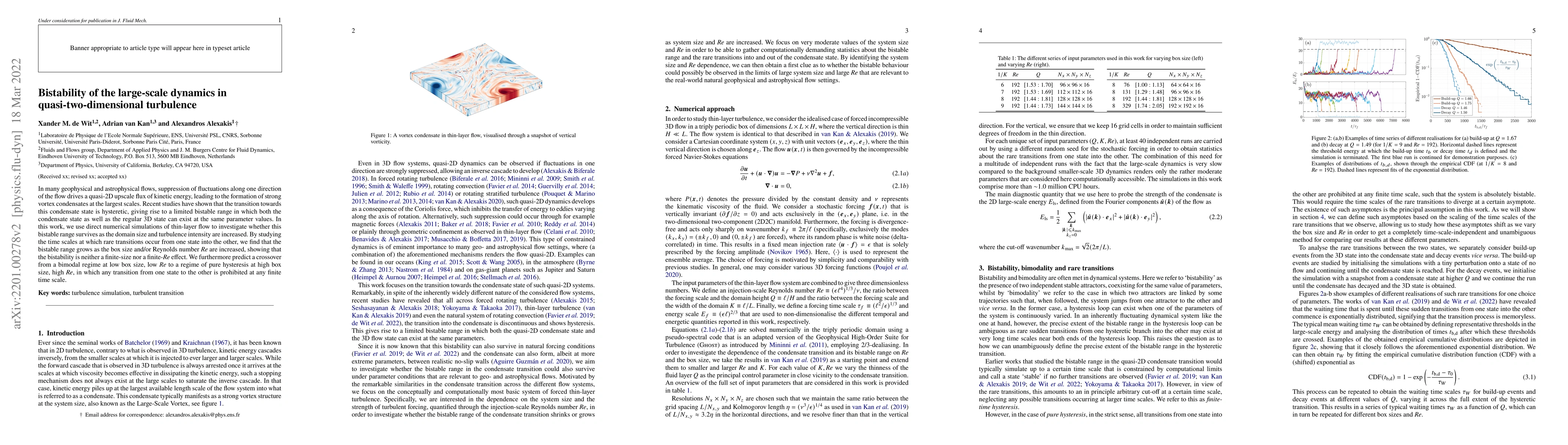 Thumbnail for Bistability of the large-scale dynamics in quasi-two-dimensional
  turbulence