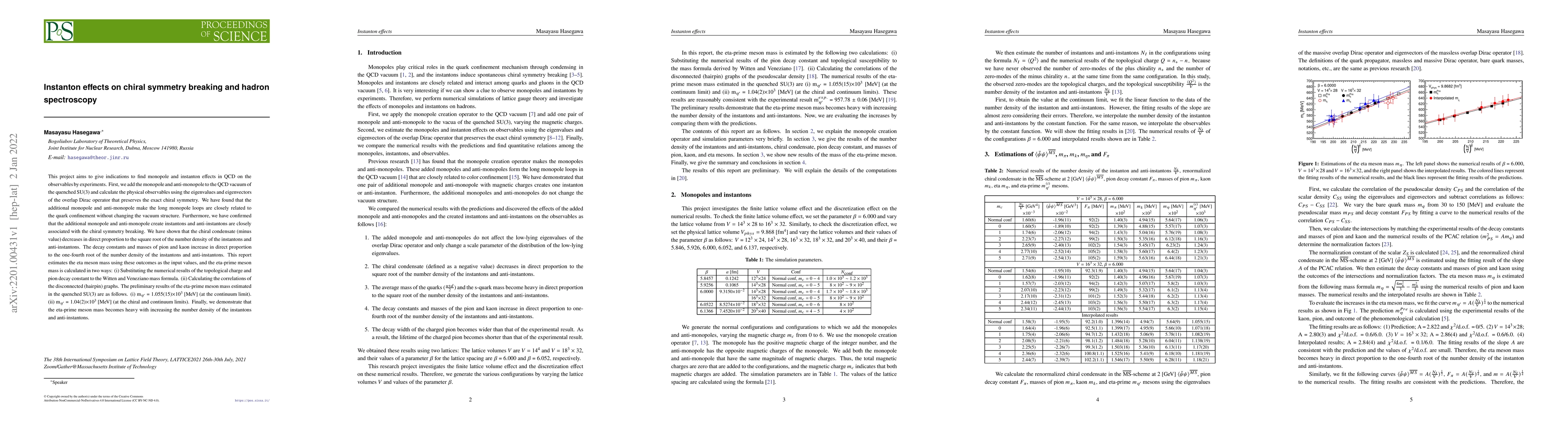 Thumbnail for Instanton effects on chiral symmetry breaking and hadron spectroscopy