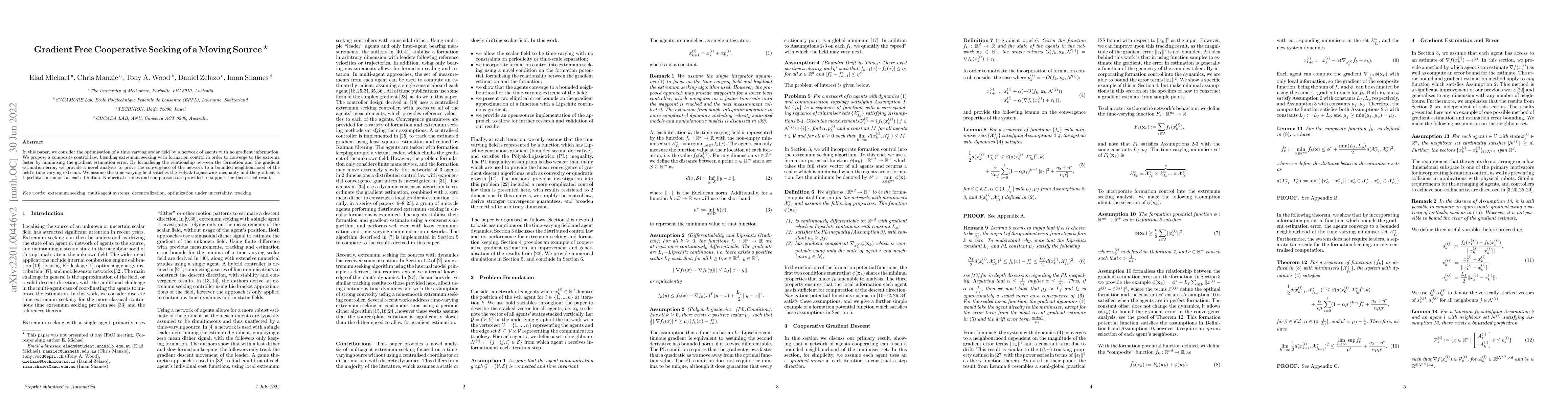 Thumbnail for Gradient Free Cooperative Seeking of a Moving Source