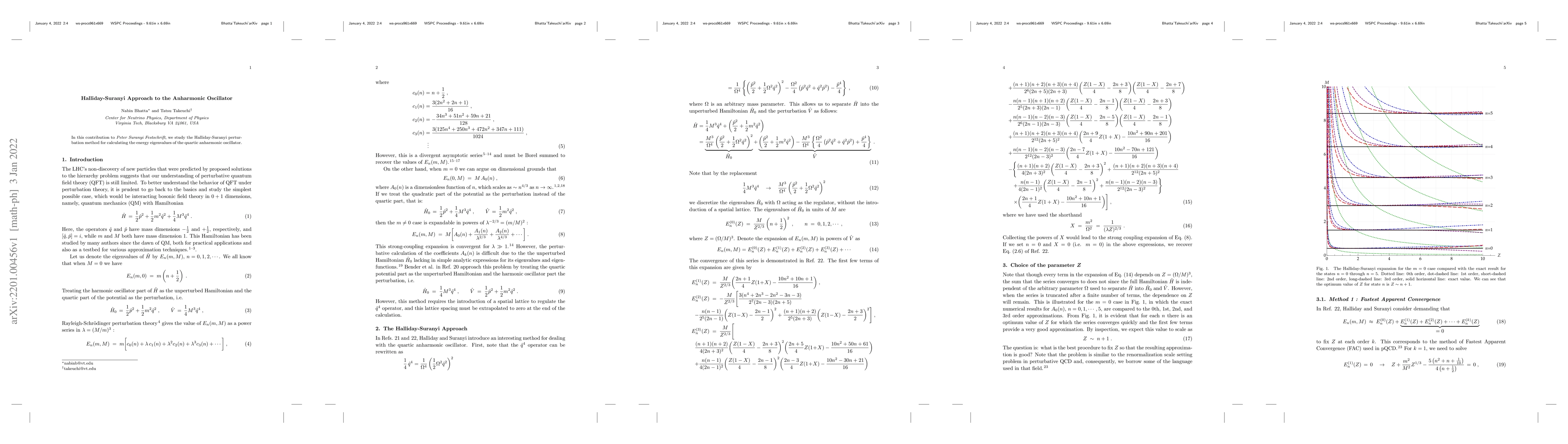 Thumbnail for Halliday-Suranyi Approach to the Anharmonic Oscillator
