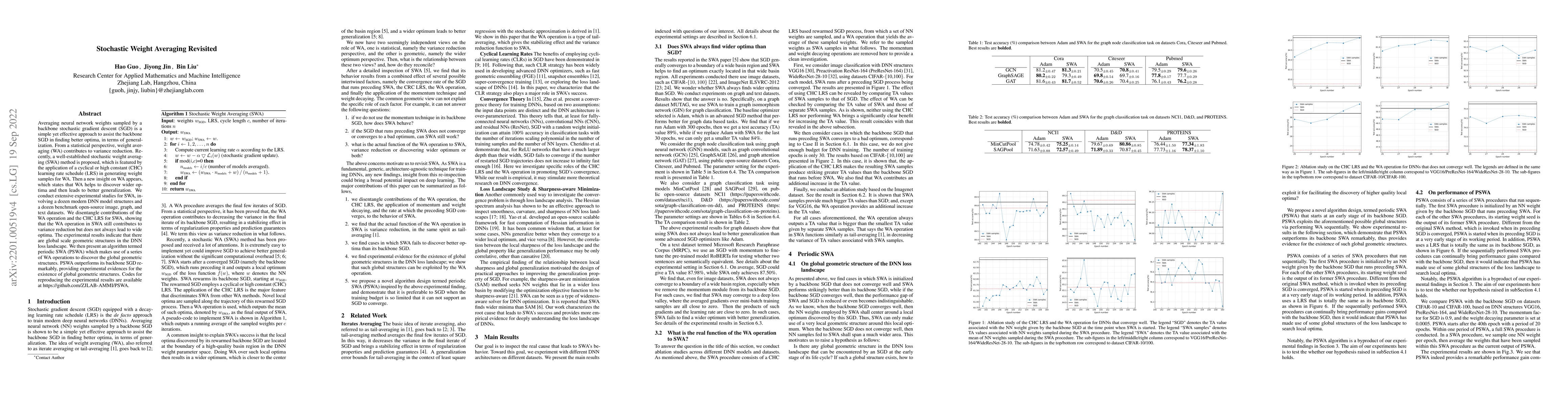 Thumbnail for Stochastic Weight Averaging Revisited