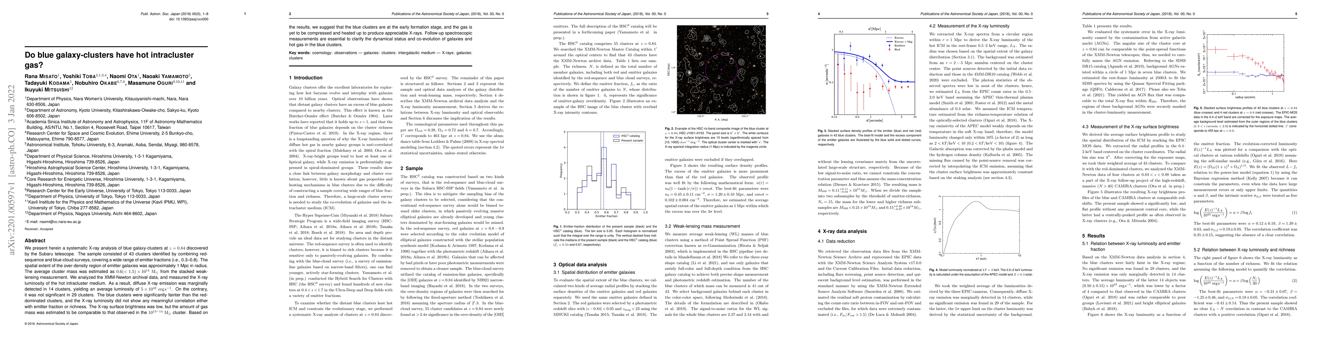 Thumbnail for Do blue galaxy-clusters have hot intracluster gas?