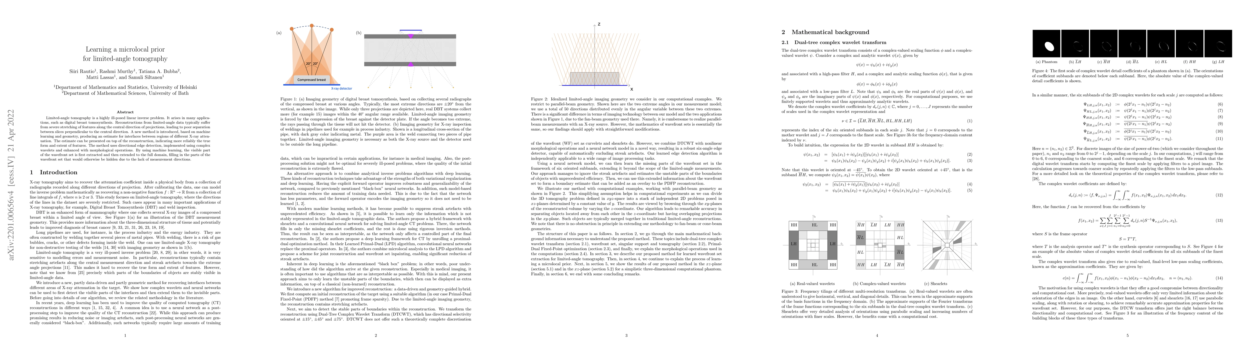 Thumbnail for Learning a microlocal prior for limited-angle tomography