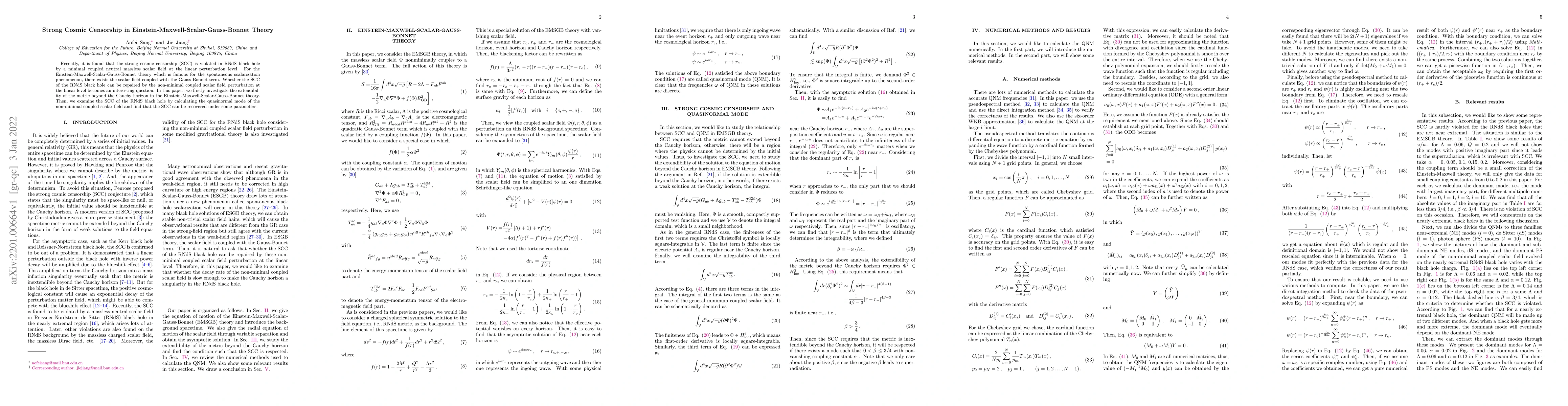 Thumbnail for Strong Cosmic Censorship in Einstein-Maxwell-Scalar-Gauss-Bonnet Theory