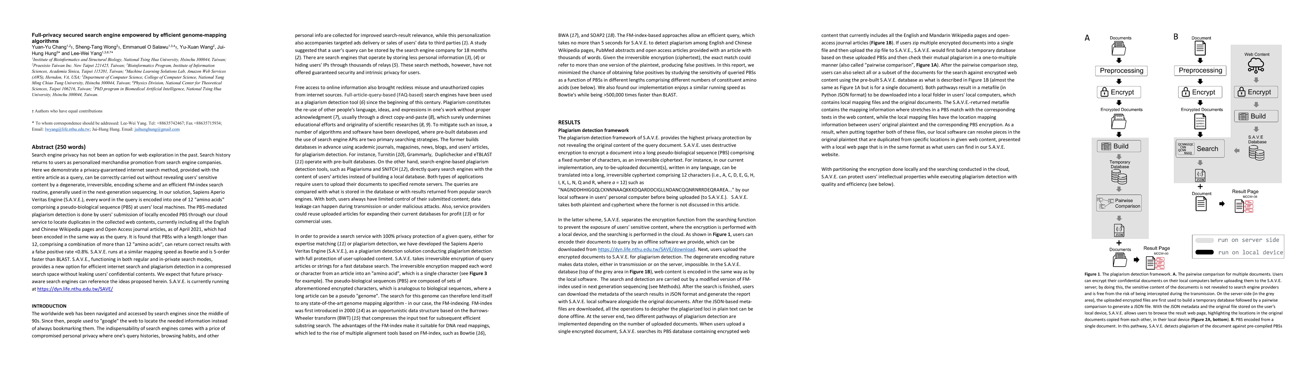 Thumbnail for Full-privacy secured search engine empowered by efficient genome-mapping
  algorithms