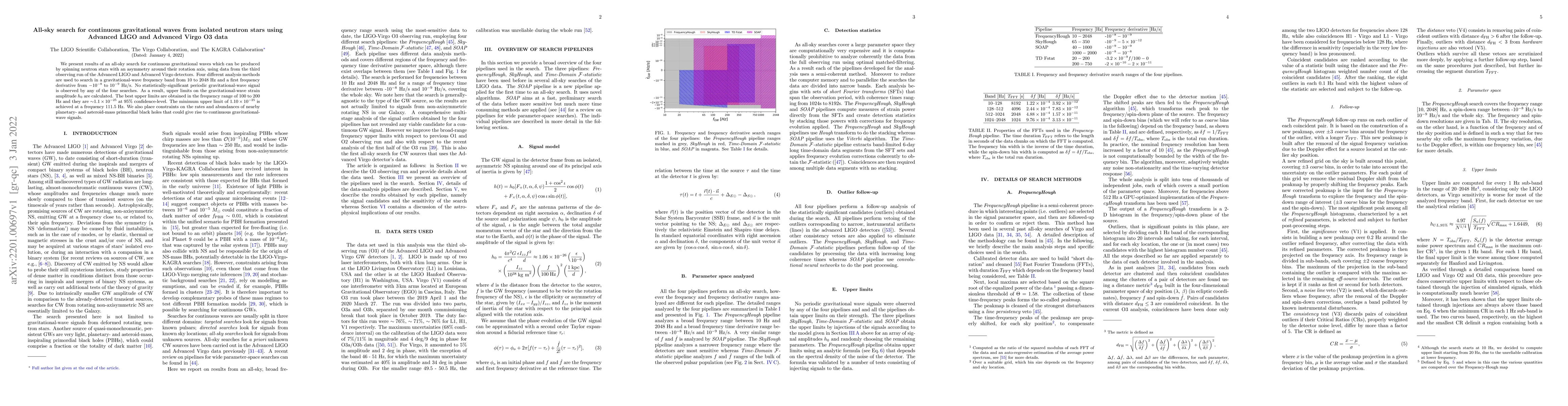 Thumbnail for All-sky search for continuous gravitational waves from isolated neutron
  stars using Advanced LIGO and Advanced Virgo O3 data