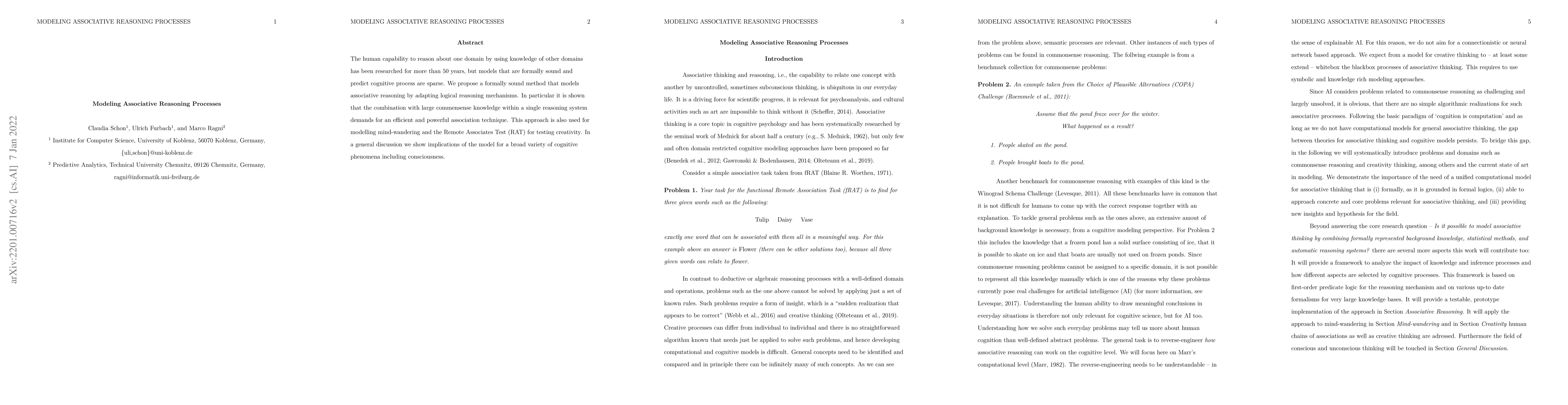 Thumbnail for Modeling Associative Reasoning Processes