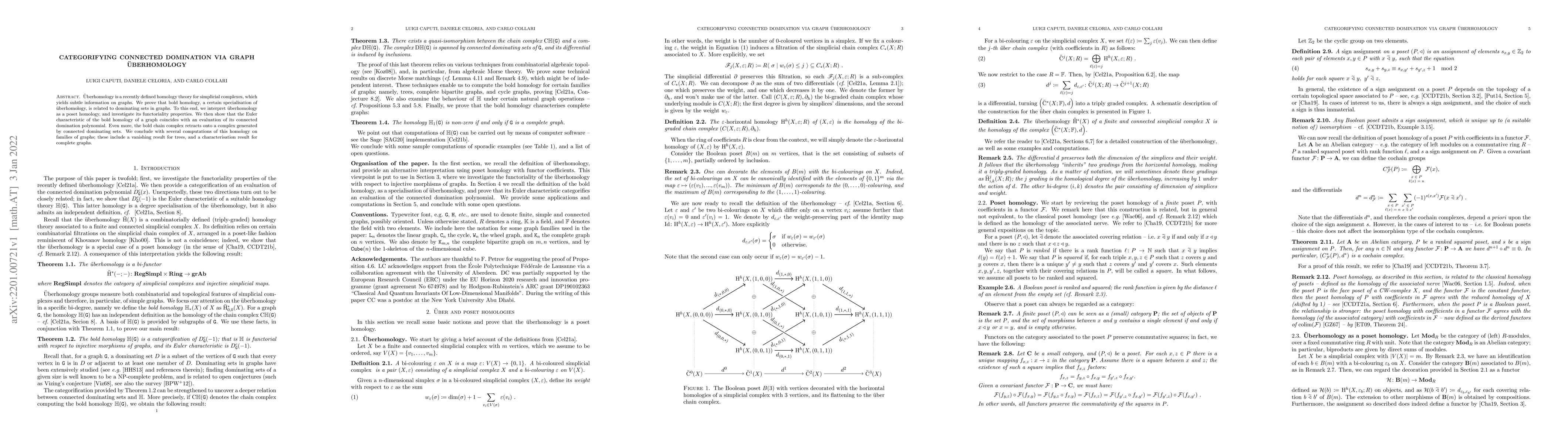 Thumbnail for Categorifying connected domination via graph \"uberhomology