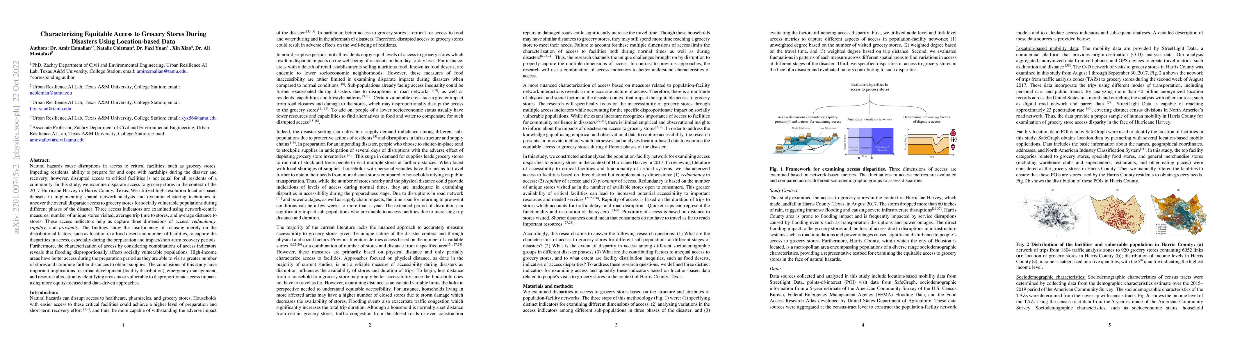 Thumbnail for Characterizing Equitable Access to Grocery Stores During Disasters Using
  Location-based Data
