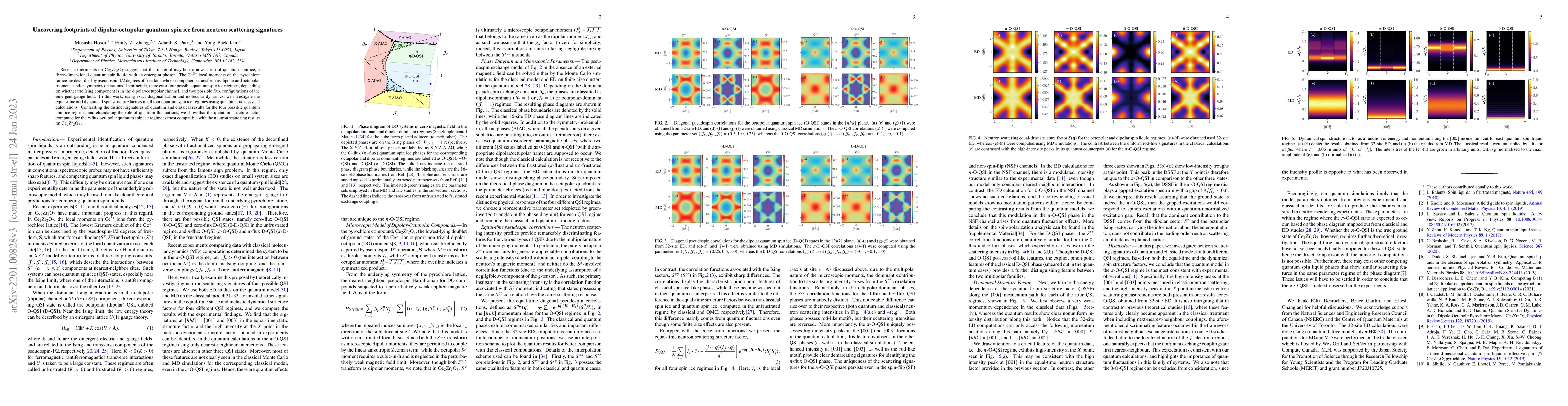 Thumbnail for Uncovering footprints of dipolar-octupolar quantum spin ice from neutron
  scattering signatures