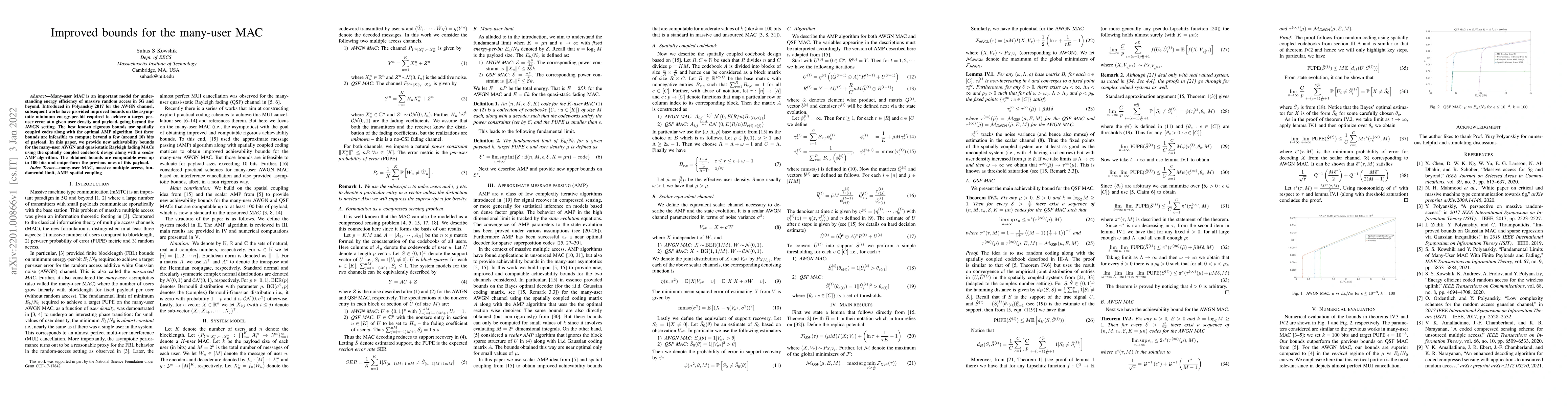 Thumbnail for Improved bounds for the many-user MAC