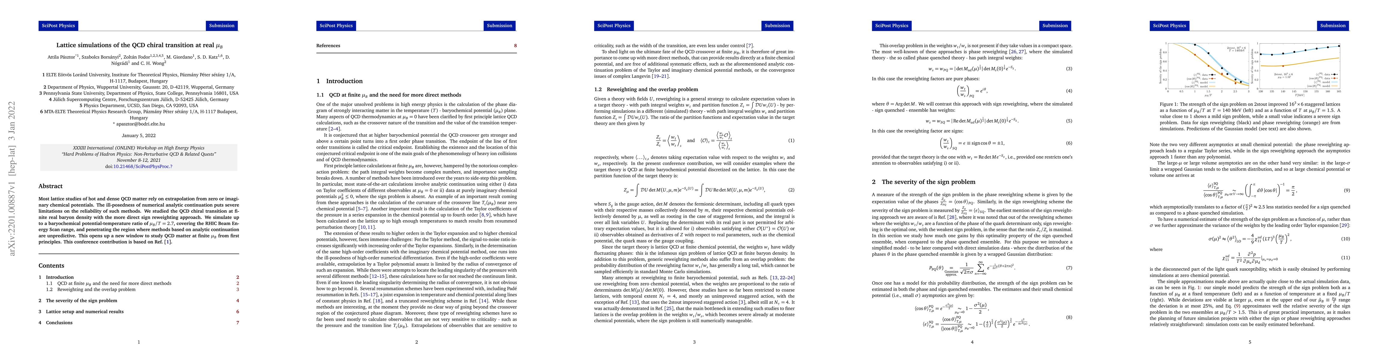 Thumbnail for Lattice simulations of the QCD chiral transition at real $\mu_B$