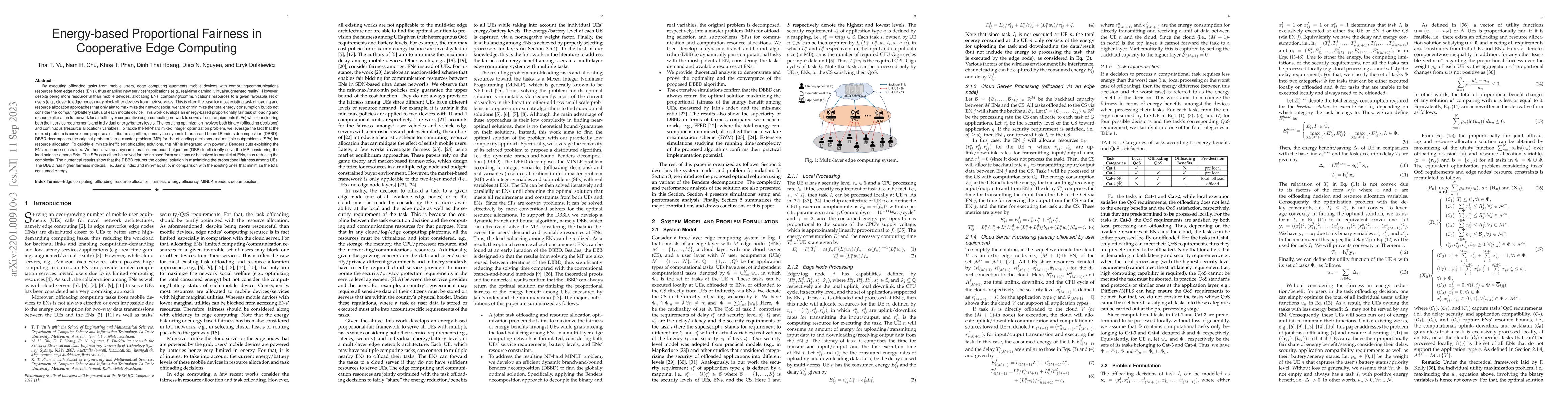 Thumbnail for Energy-based Proportional Fairness in Cooperative Edge Computing