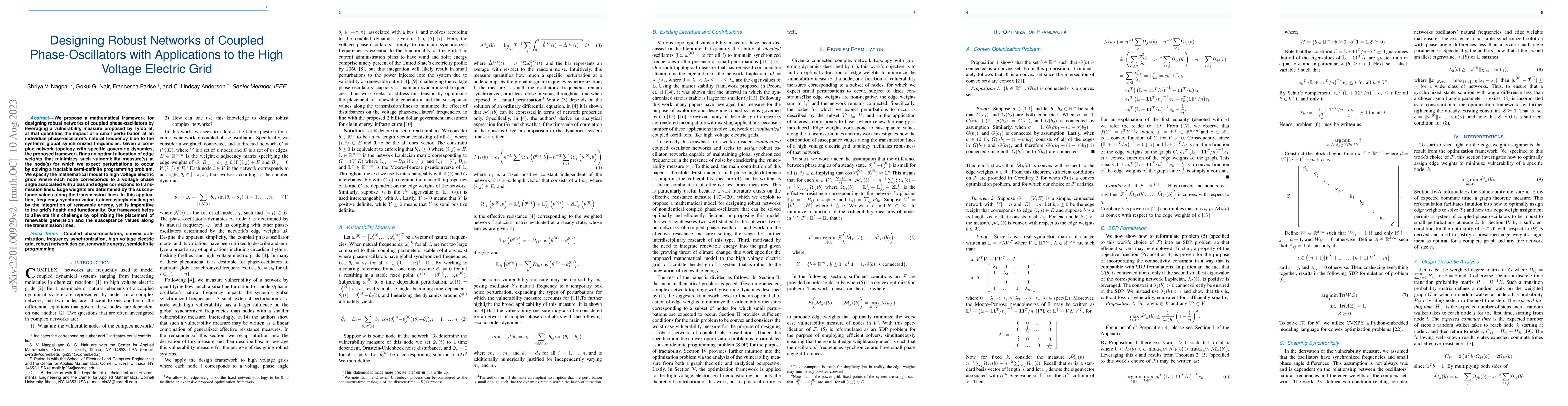 Thumbnail for Designing for Robustness in Electric Grids via a General Effective
  Resistance Measure