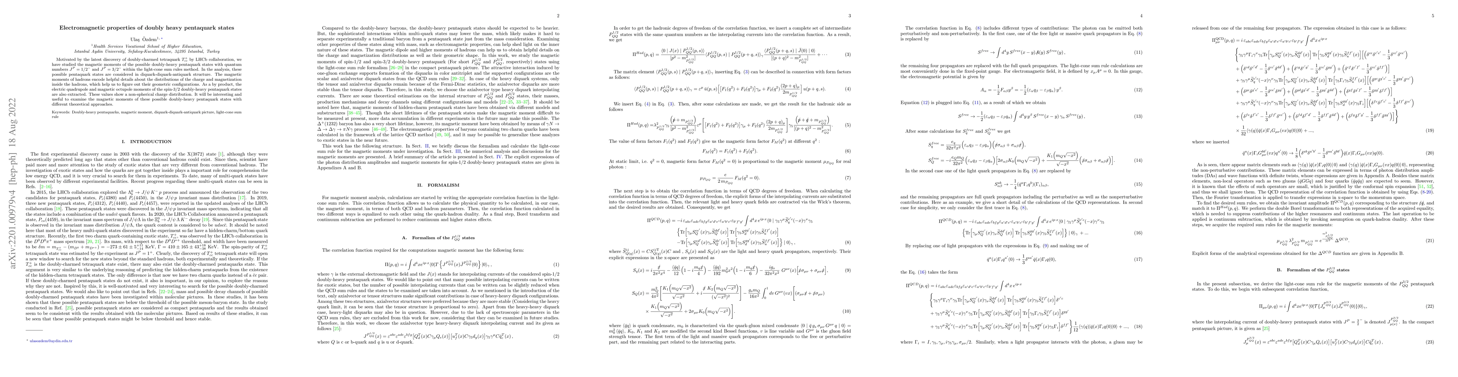Thumbnail for Electromagnetic properties of doubly heavy pentaquark states