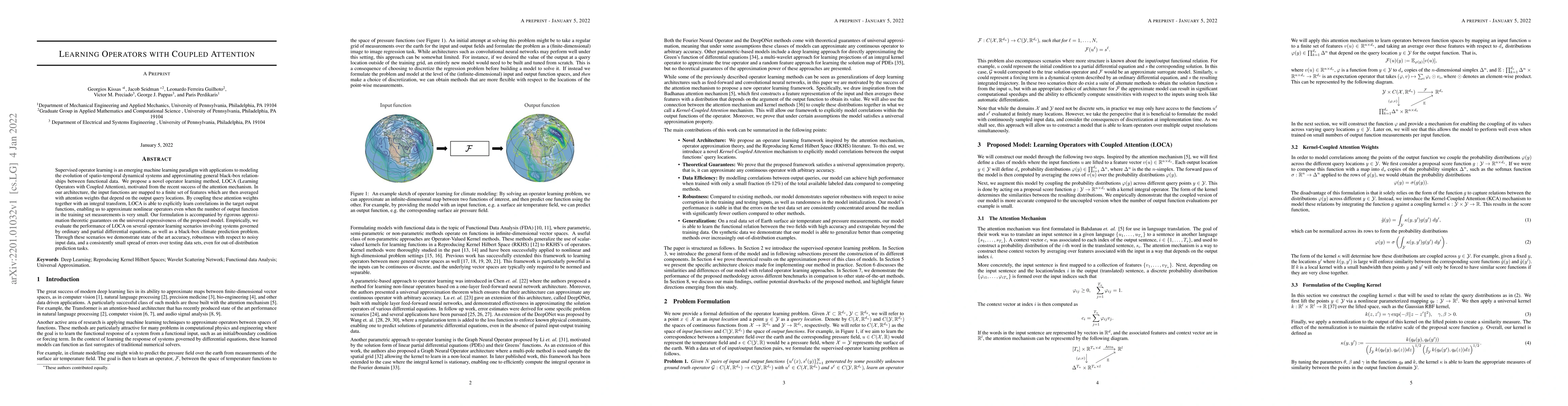 Thumbnail for Learning Operators with Coupled Attention